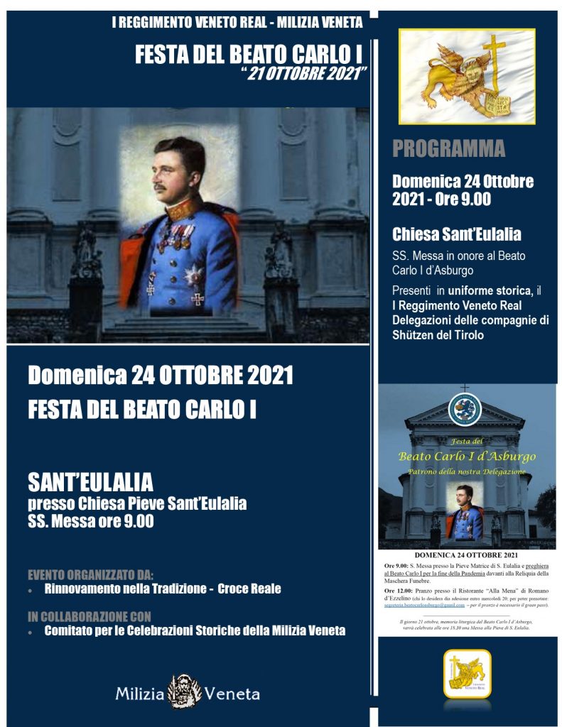 Festa del Beato Carlo I – 24.10.2021