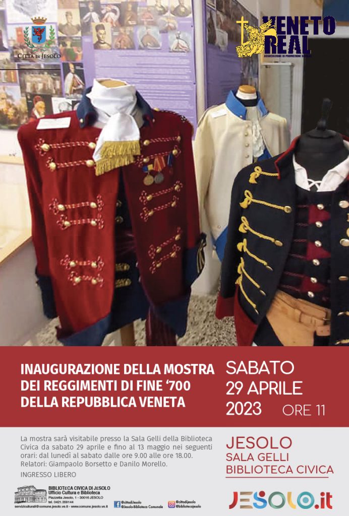 Mostra delle uniformi venete – Jesolo dal 29 aprile al 13 maggio 2023